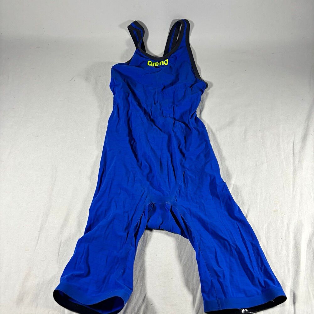 Arena Powerskin Competitive Kneeskin One Piece Swimsuit Blue/Gray Regular 30